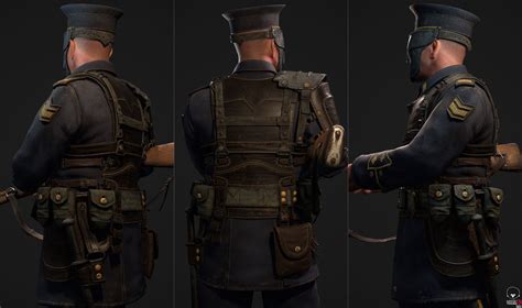 Artstation Steampunk Police Officer Evozon Game Studio Dieselpunk