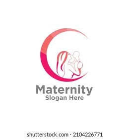 Maternity Logo Design Template Pregnancy Mother Stock Vector (Royalty ...