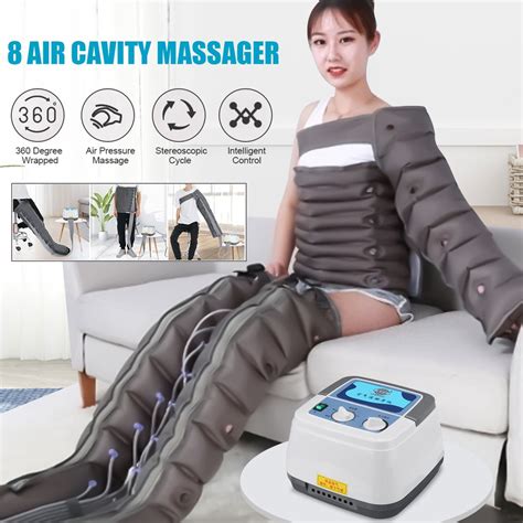 Electric Pressotherapy Air Compression Leg Foot Massager Vibration Infrared Therapy Arm Waist