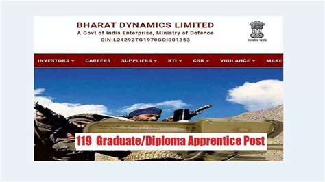 BDL Recruitment 2022 Notification Out For 119 Graduate Diploma