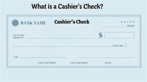 What Is A Cashier S Check How To Get A Cashier S Check