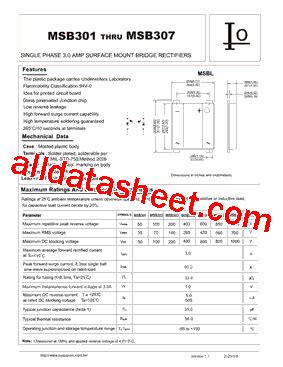 MSB304 Datasheet PDF Bytesonic Electronics Co Ltd