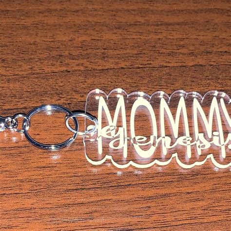 Custom Acrylic Laser Cut Keychains Etsy