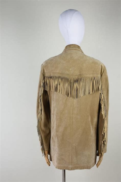 Vintage Ralph Lauren Fringed Suede Jacket Southwestern Etsy Suede