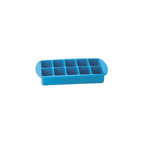 Molde Para 10 Cubos De Hielo De Silicona Color Celeste JOIE D Cocina