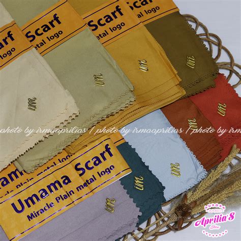 Jual Jilbab Umama Voal Miracle Plain Laser Cut Hijab Segi Empat Umama