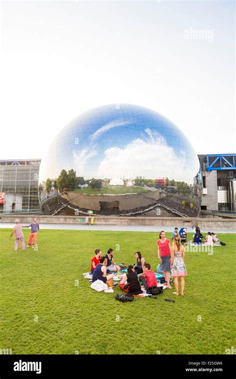 France Paris The Parc De La Villette Designed By Architect Bernard