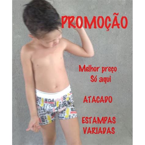 Kit Box Infantil Estampas Cueca Boxer Microfibra Infantil Estampadas