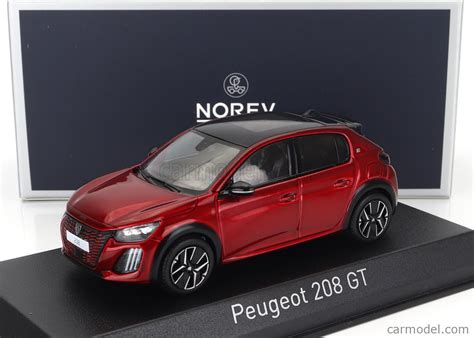 NOREV 472842 Scale 1 43 PEUGEOT 208 GT 2024 ELIXIR RED