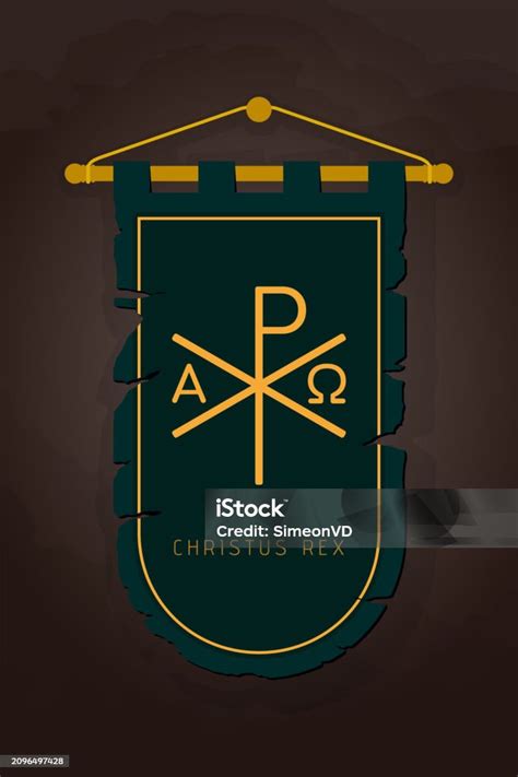 Monogramma Christi Monogram Yesus Kristus Simbol Chi Rho Kristen