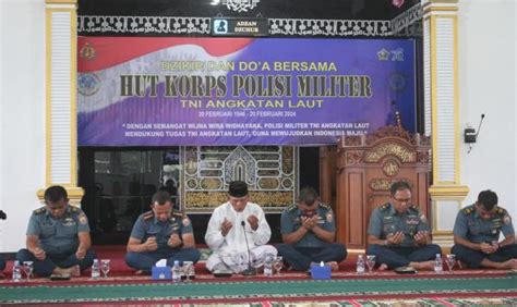 Sambut Hut Ke Pomal Lanal Lhokseumawe Gelar Doa Bersama