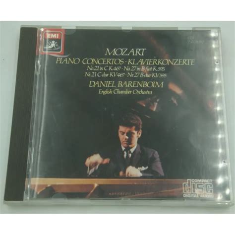 Barenboim English Chamber Piano Concertos 21 27 Mozart Cd 1986 Emi Eur 9 99 Picclick Fr