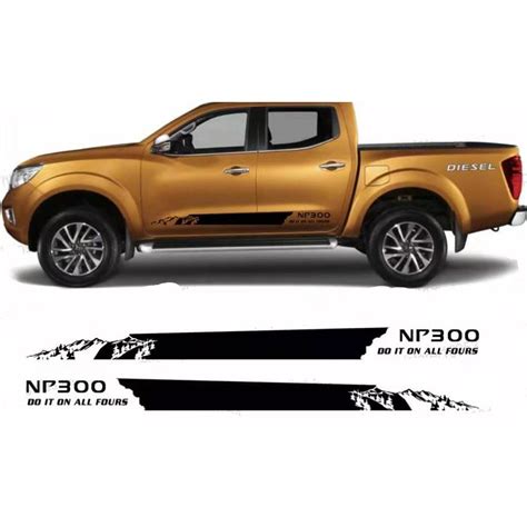 Nissan Navara Np Side Body Sticker Shopee Malaysia