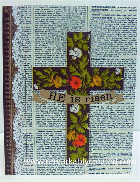 He is Risen - Digital Easter Card - RemARKably Created Papercrafting