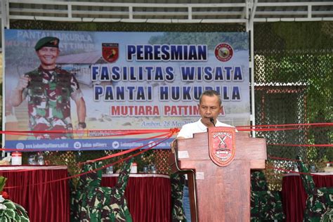 Resmikan Fasilitas Wisata Pantai Hukurila Mayjen Tni Richard