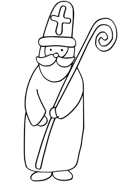 Coloriage Saint Nicolas Pour Les Enfants T L Charger Et Imprimer