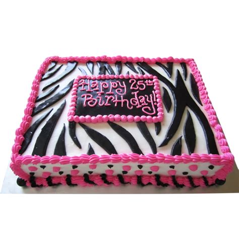 10 Sheet Zebra Birthday Cakes For Girls Photo Walmart Birthday Cakes