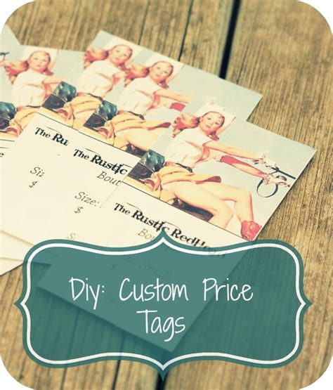 THE RUSTIC REDHEAD: Diy: Custom Price Tags