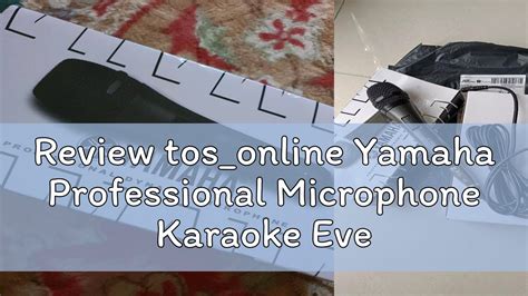 Review Tos Online Yamaha Professional Microphone Karaoke Event Sound