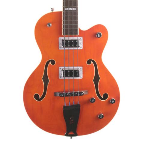 Gretsch G5440lsb Electromatic Hollow Body Bass Orange Pre Owned Ebay