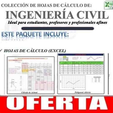 Hojas De Cálculo Excel Aplicadas A Ingeniería Civil 2 Hojas De Cálculo Hoja De Calculo Excel