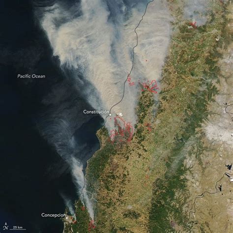 La Nasa Publicó Fotos Satelitales De Los Incendios En Chile Nexofin