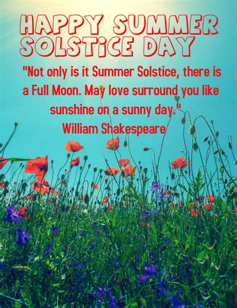 Copy Of Happy Summer Solstice Day Postermywall