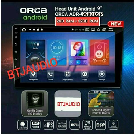 Jual Head Unit Tape Mobil Double Din Orca Android Adr Dsp Version