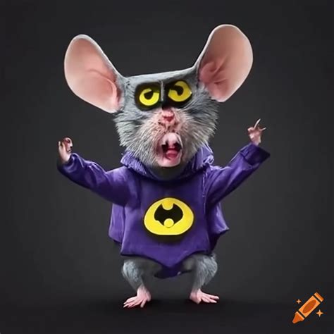 Energetic Rat Dressed As Batman On Craiyon