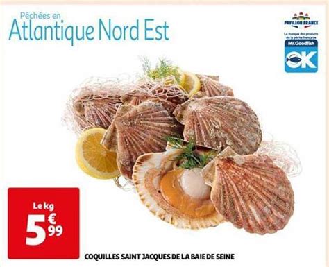 Promo Coquilles Saint Jacques De La Baie De Seine Chez Auchan