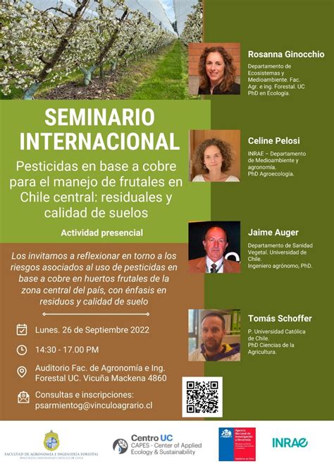 Invitación Seminario Pesticidas en base a cobre para el manejo de