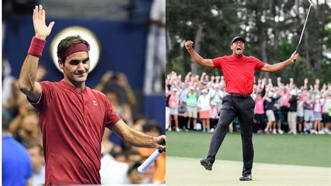 Never Wanted To See Roger Federer Go Tiger Woods Laments Friend S