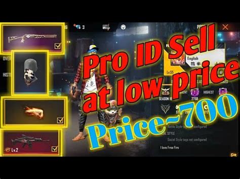 Free Fire Id Sell Best Account At Low Price Pro Player Id Sell Rs