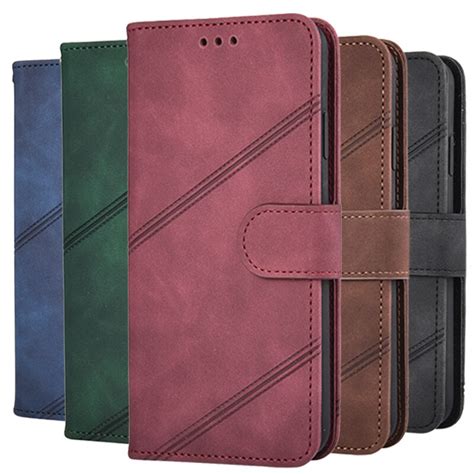 Funda De Cuero Con Tapa Para LG Carcasa De Lujo Para Q60 K40s K50