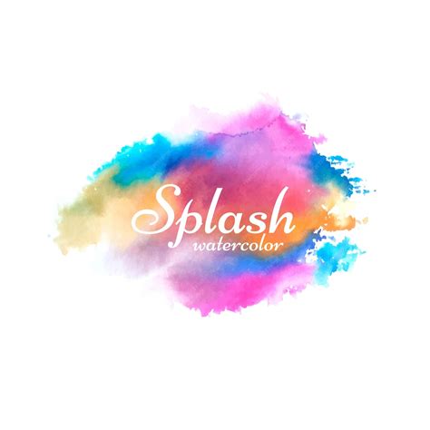 Free Vector Abstract Colorful Watercolor Splash Design