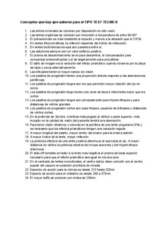 Conceptos Importantes Del Tipo Test Pdf