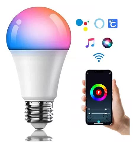 Foco Inteligente Wifi Rgbcw 9w Led Para Alexa Google Siri Meses Sin