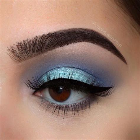 Blaues make-up, Makeup für blaue augen, Blue smokey eye
