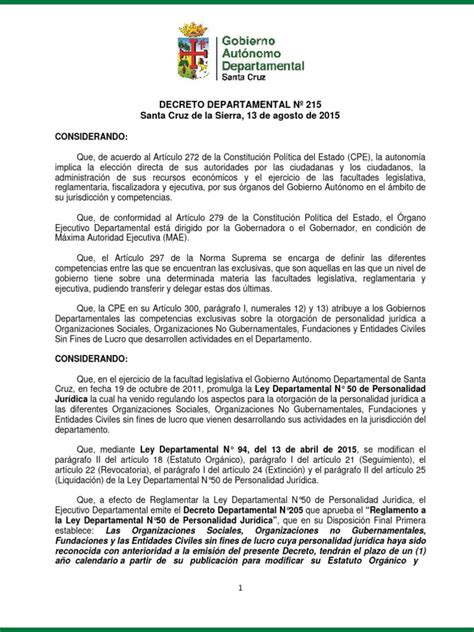 Dd 215 Ampliacion De Plazo La Modificacion De Estatuto Y Reglamento