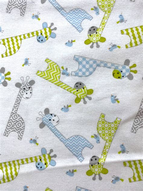 Flannelette Giraffe Baby Swaddle Wrap