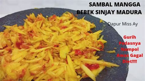 Resep Sambal Mangga Muda Tanpa Terasi Youtube