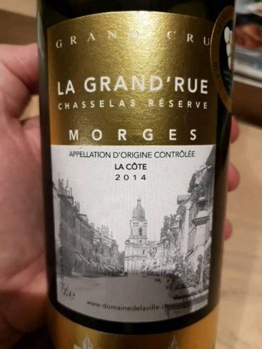 Domaine De La Ville La Grandrue Chasselas R Serve Grand Cru Vivino Us