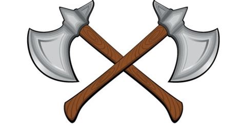 Axes Crossed Vector Free Vector