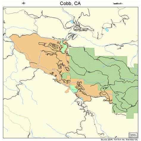 Cobb California Street Map 0614302