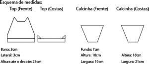 Receita Biquíni Listrado Linha Bikini Blog do Bazar Horizonte