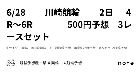 628 川崎競輪 2日 4r～6r 500円予想 3レースセット｜競輪予想屋一撃 ♯競輪 ♯競輪予想