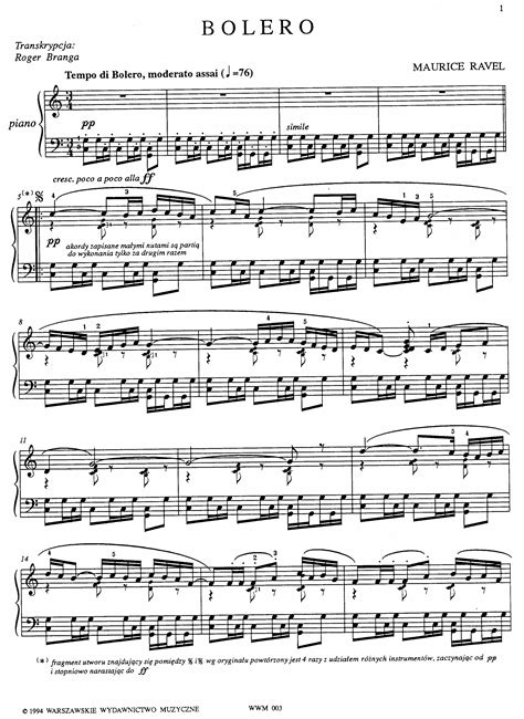 Pdf Bolero De Ravel Partitura Para Piano Pdfslide Net