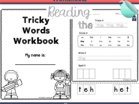 Tricky Words Worksheets Phonics Teaching Resources