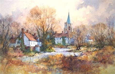 Ian Ramsay Watercolors Watercolor Paintings And Prints Cotswold Villages