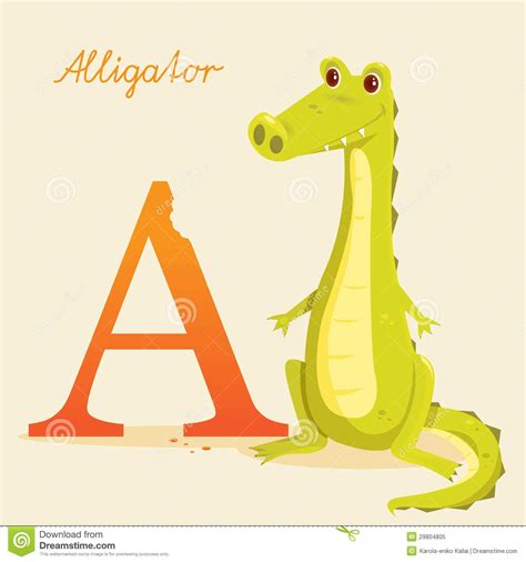 Animal alphabet with alligator | Alfabeto animal, Iniciales, María jose